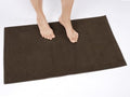 Cotton Paradise 100% Cotton Turkish Bathmat Rug, Soft Absorbent Quick Dry Non Slip, 17x24 Bathmat Rug, Chocolate Brown - color: Chocolate Brown, size: 1 PC 17x24"