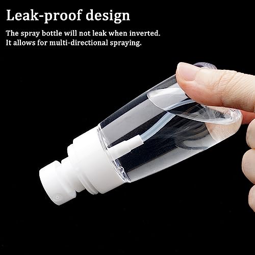 Cosywell Travel Spray Bottle TSA Approved 2oz 60ml 3 Pack Leak Proof Fine Mist Spray Bottles Empty Plastic Refillable Spray Bottle for Perfume Essential Oils Toners Rose Water Cosmetics(3Clear) - color: 3 Clear, size: 2 oz