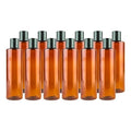 Plastic Amber Bottles (Pack of 12) - 8oz Amber Plastic Bottle with Screw Caps; Used as Reusable Shampoo Bottle, Lotion Bottles, Bottles for Travel and Body Wash Container - size: 8 oz 12 pack