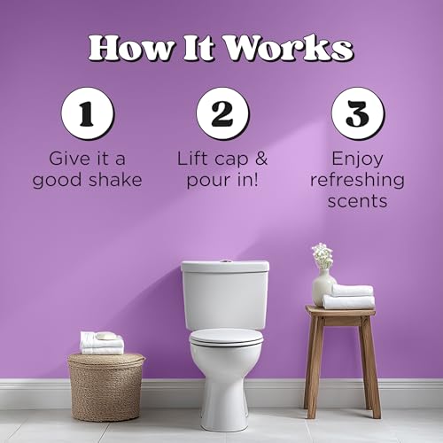 Poo-Pourri Before-You-Go Toilet Spray Refill, Lavender Vanilla,16 Fl Oz, Up to 800 Uses, Bathroom Odor Deodorizer with Essential Oils for Home or Work, Lavender, Vanilla and Citrus Scent - size: 16 Fl Oz (Pack of 1)