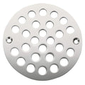4 Inch Shower Drain Cover,Round Screw-in Floor Drain Cover,Easy-to-Install Replacement Cover - color: Chrome, size: 4 inch