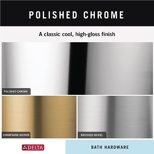 Delta Single Post Toilet Paper Holder | Polished Chrome | Wall Mount | Cassidy Bathroom Accessories - color: Polished Chrome