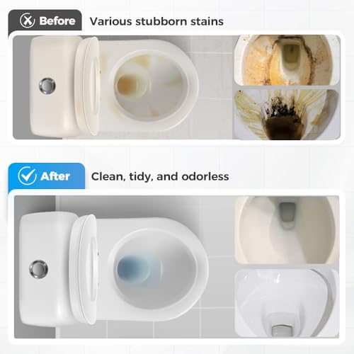Disposable Toilet Brush, 2026 New Toilet Cleaning Supplies, Wall Mounted Toilet Bowl Cleaner Brush, Toilet Brush Holder, Toilet Bowl Brush and Holder Set (6pcs Ocean Flavor) - color: 6pcs Ocean Flavor