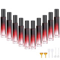 Segbeauty 10ML Travel Cologne Sprayer, 10 Pack Refillable Atomizer Spray Bottle for Perfume, Empty Mini Glass Perfume Bottle Fine Mist Dispenser, Portable Leak-proof Sample Bottles for Travel Outgoing - color: Red, style: Bulk Mini Bottles