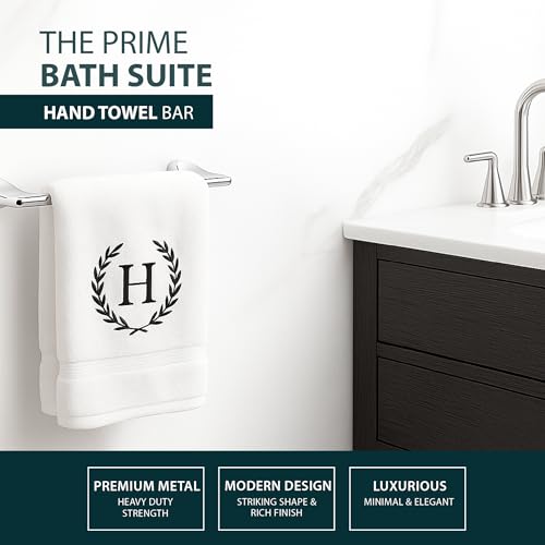 Mega Handles Bathroom Towel Holder Set - 4 Pieces Bathroom Accessories Sets - Heavy Duty Bathroom Accessory Set, 25'' Towel Bar, Robe Hooks & Toilet Paper Holder Wall Mounted - Polished Chrome Suite - color: Polished Chrome
