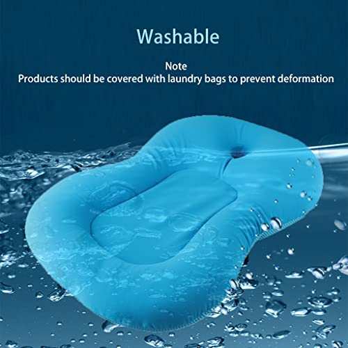 Baby Bath Mat, KAKIBLIN Baby Bath Cushion Soft Anti-Slip Bath Pad 0-6 Month Infant Bath Pillow, Blue - color: Blue
