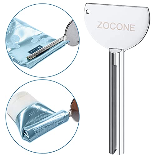ZOCONE Toothpaste Squeezer, 6pcs Metal Tube Squeezer Key Stainless Steel Toothpaste Roller Tube Wringer for Paint, Cream, Cosmetic and Hair Dye(C) - color: C