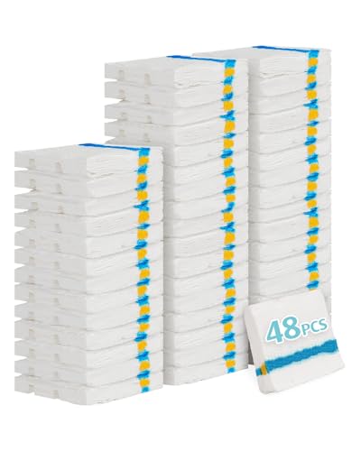 AIR U+ Flushable Toilet Wand Refills, 48 Count Disposable Toilet Brush Refill Pads for Toilet Bowl and Bathroom, Toilet Brush Accessories (Only Refills) - color: 48 Refills