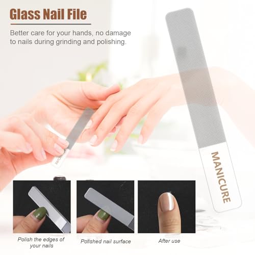 Manicure Set Professional Nail Clippers Pedicure Kit, 16 pcs Stainless Steel Nail Care Tools Grooming Kit with Luxurious Travel Leather Case for Thick Nails Men Women Gift (Brown) - color: Brown