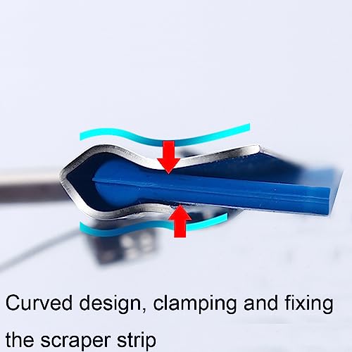18 Inch Window Squeegee with Removable Blade Windows Clean Glass Cleaning Water Wiper (18in/45cm, Blue) - color: Blue, size: 18in/45cm