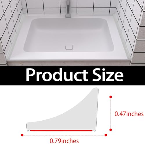 New Collapsible Shower Threshold Water Dam, Self Adhesive Silicone Waterproof Barrier Bathroom and Kitchen Water Strip Dam Shower Guard for Dry And Wet Separation Caulk Seal Strip Edge Trim(TM) - color: Transparent, style: 67Inch