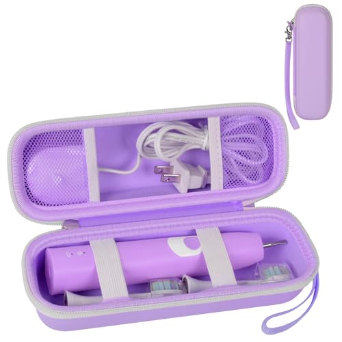 Toothbrush Travel Case Compatible with Oral-B Pro 1000 2000 3000 3500 5000 7500/ for Philips Sonicare ProtectiveClean 4100 6100 5100 6500 7500 Rechargeable Electric Toothbrush (Box Only) -Purple - color: Purple