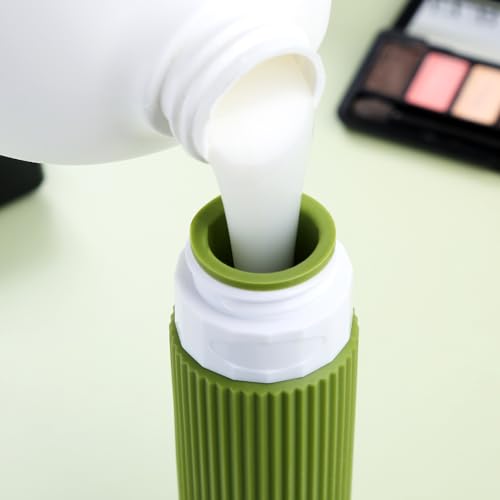 Mrsdry Travel Bottles for Toiletries, Tsa Approved 3oz Portable Travel Bottles, BPA Free Leak Proof Squeezable Silicone Travel Size Containers, Travel Accessories with Clear Toiletry Bag (4 Pack) - color: Forest Green, size: 3 Ounces
