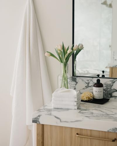 Cozy Earth Ribbed Bath Sheet Set - 60% Cotton 40% Viscose from Bamboo Bath Sheets - Soft & Absorbent Textured Ribbed Pattern - 2 Pack White - color: White, size: Bath Sheet