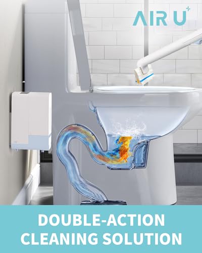 AIR U+ Flushable Toilet Wand Refills, 48 Count Disposable Toilet Brush Refill Pads for Toilet Bowl and Bathroom, Toilet Brush Accessories (Only Refills) - color: 48 Refills