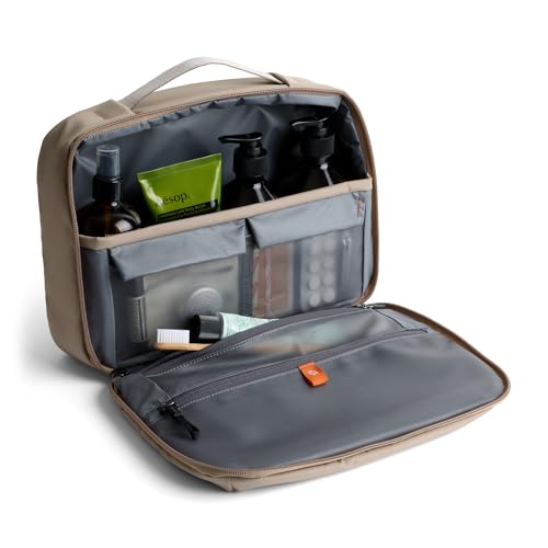 Bellroy Hanging Toiletry Kit Plus (8 Liter Travel Hanging Toiletry Bag) - Stone - color: Stone