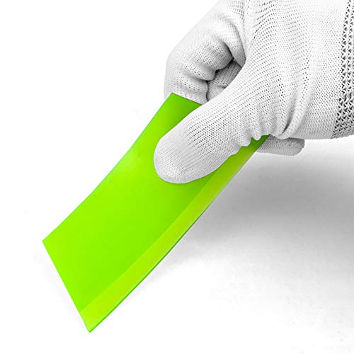 CARTINTS 2pack Squeegee Blades Replacement Rubber Squeegee, 5.1x 2 inch, for Cleaning Glass, Shower Door and Car Windows and Screen Printing,Green - color: Green