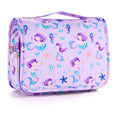 Kids Hanging Toiletry Bag for Girls, Travel Toiletry Bag for Little Young Girls Cosmetic Makeup Waterproof Wash Bag Toddler Traveling Toiletries, Mermaid Purple - color: Mermaid-Purple