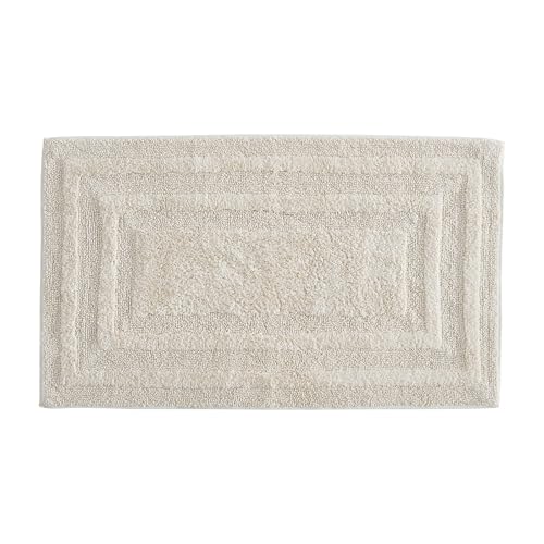 Eddie Bauer - Bathroom Rug, 100% Soft Plush Tufted Cotton Bath Rug, Highly Absorbent, Quick-Dry, and Skid-Resistant Backing (Logan Beige, 24" x 40") - color: Beige, style: 24" x 40"