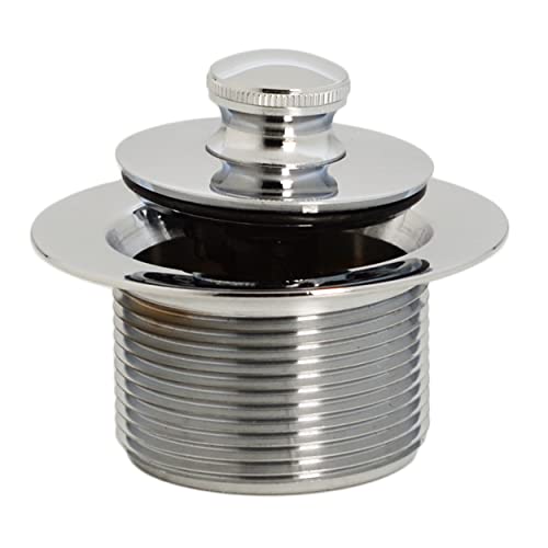 Westbrass Pull & Drain Sch. 40 PVC Bath Waste with One-Hole Top Elbow, Polished Nickel, D49721-05 - color: Polished Nickel, size: 1 Pack