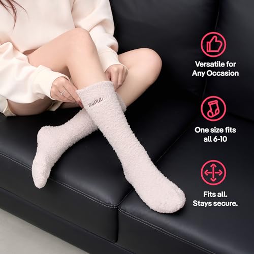 CoolMate Cozy Soft Cloud Socks, Fuzzy Socks for Women - color: B.05 - Mama Beige
