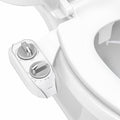 LUXE Bidet NEO 185 Plus - Dual Nozzle, Non-Electric Bidet Attachment for Toilet Seat, Patented Slide-In Install, 360° Self-Clean, EZ-Lift to Clean, Feminine & Rear Wash (Chrome) - color: Chrome