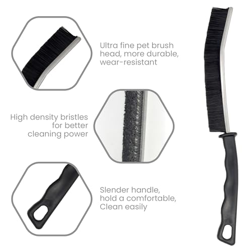 Crevice Cleaning Brush Set (3 Pack) – Multifunctional Gap Cleaner Tool for Bathroom, Kitchen, Car Vents, Sliding Doors, Keyboards – Stiff Bristles, Ergonomic Handle