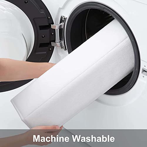 Buganda Memory Foam Bath Mat, 60" x 24", Ultra Soft Bathroom Rugs, Water Absorbent and Machine Washable Bath Rug Runner for Bathroom, Shower, and Tub, White - color: White, size: 60" X 24"
