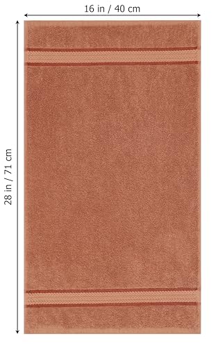 COTTON CRAFT Ultra Soft Hand Towels - 6 Pack Luxury Hand Towels - 100% Cotton Plush Absorbent 580 GSM Large Towel - Quick Dry Durable Machine Washable - Bathroom Kitchen Gym Spa - 16 x 28 - Mocha - color: Mocha, size: 6 Pack Hand Towels