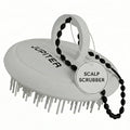 Jupiter Scalp Exfoliator - Scalp Massager Tool for Wet & Dry Hair - Ergonomic Detangler Brush - Dandruff Comb & Scrub to Remove Dandruff & Buildup and Support Circulation - White - color: White