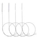 40 Inches Brush Cleaner for Cleaning Straw, Kegerator, Feeding Tube, Siphon Hose, Sunroof Drain, Refrigerator Drain, 4PCS (White) - color: 1-white