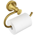 BESy Brushed Gold Toilet Tissue Paper Holder Brushed Gold Bathroom Accessories Toilet roll Paper Hanger, Wall Mounted, Rustproof - color: Brushed Gold