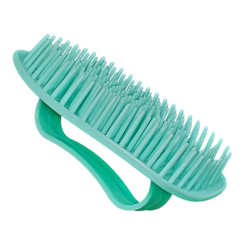 Detangler Hair Brush for Wet & Dry Hair (4×3 in) - Firm Bristle Shampoo Scalp Brush for Shower - Gentle Detangling for Women Men Kids - Multi-Use for Hair Scalp Beard (Light Green) - color: Light Green