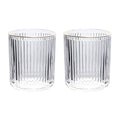 Gaolinci 2 Pcs Glass Tumbler Cup,Toothbrush Holder, Bathroom Cups, 10 oz - color: Gold Edge, size: 10 oz