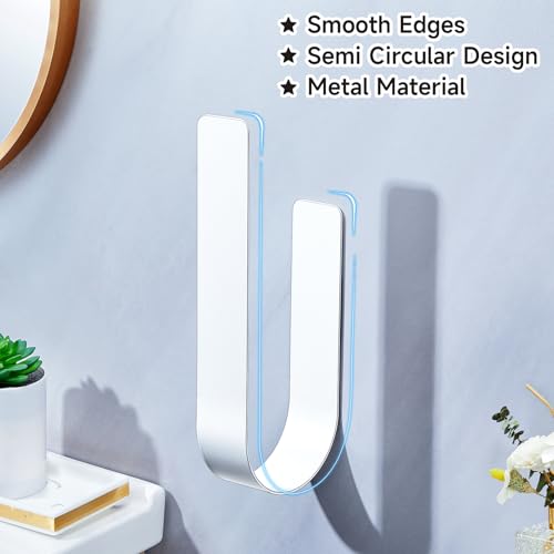 Toilet Paper Storage Wall Mount, Over The Tank Extra Toilet Paper Holder for 3 Rolls Tissue, Metal Tissue Roll Storage Stand for Bathroom, RV Adhesive Loo Roll Holder (White) - color: White