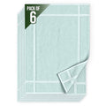 Pearl Linens Pack of 6 100% Cotton Bath Mat 18x25 inches, Soft & Absorbent Quick Dry Bathroom Mat Set, Not Bathroom Rugs, After Shower Mat, Bath Tub Mat, 781 GSM, Machine Washable, Mint Green - color: Mint Green, size: 18x25 - Set of 6
