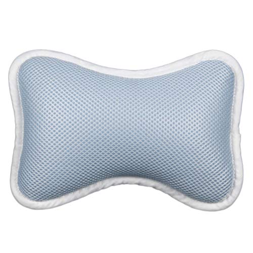 SUPVOX Bathtub Pillow with Non-Slip Suction Cups for Neck and Shoulder Support Fits Standard Oval and Straight Bathtubs Spa and Home Bath Cushion 11.41X7.08X2.95 Inches