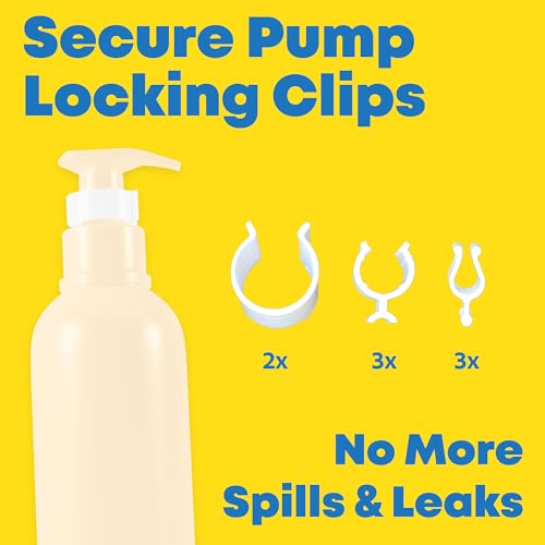 Multi-Size Silicone Bottle Covers for Travel – Leak-Proof Stretchable Sleeves & Safety Clip Locks, Silicone Covers for Travel Toiletries, Bottle Sleeves for Traveling Essentials (8)