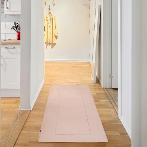 Soft Hallway Runner Rug,Washable Floor Rugs, Non Slip Memory Foam Rug,Super Water Absorption, Suitable for Bathroom Mat, Entrance,Kitchen, Living Room Decor (2x6ft Beige) - color: New Beige, size: 2' x 6' (Rectangular)