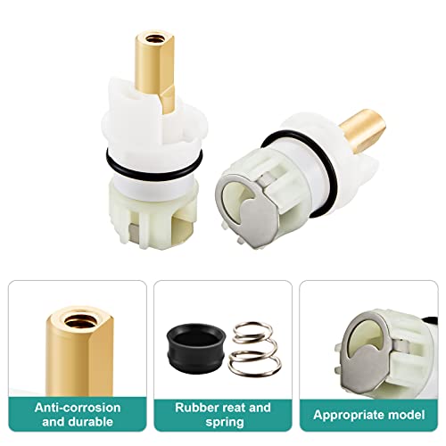 RP25513 faucet stem assembly Replacement Kit for two handle faucet repair kit with RP24096 Cartridge RP4993 Seats Springs RP24097 1/4 Turn stop, 2 Pack - color: 2