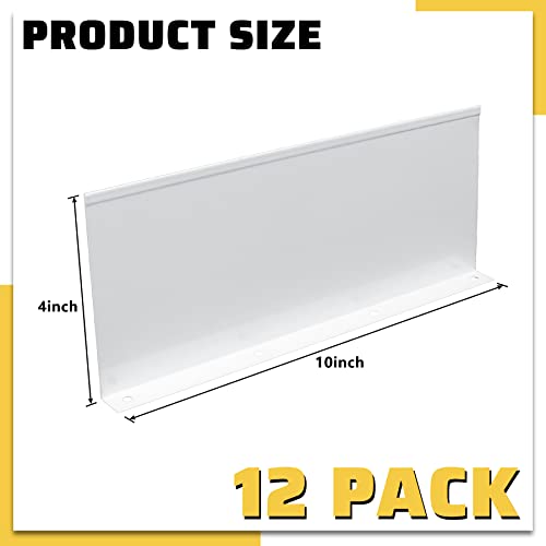 12 Pack Aluminum Gutter Valley Splash Guard,Keep Water from Overshooting The Gutter,for Valley,Corner,or Straight,10 inch Each Piece,White - color: White, size: 12 Pack