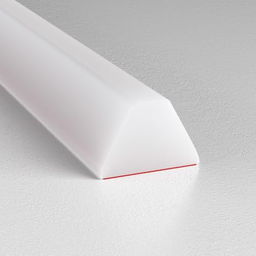 39 Inch Collapsible Shower Water Dam, Shower Threshold Water Dam Shower Barrier, Dry and Wet Separation Door Dam Water Stopper Kitchen Shower Threshold Silicon Water Blocker(Mini Trapezoid) | Flexible silicone water barrier for showers, sinks, and counter
