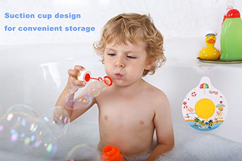 Bathtub Drain Stopper, Silicone Tub Stopper Plug, Universal Bath Drain Cover, Beautiful Coral Reef Illustration, Kids Tots Babies Gift (White) - color: White