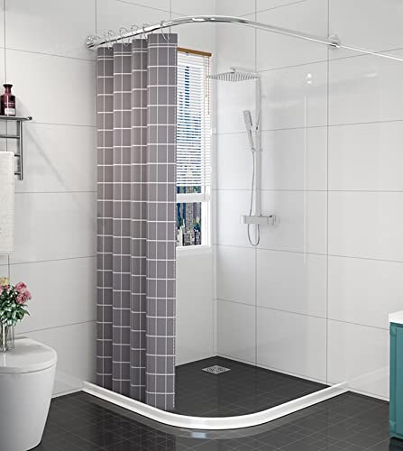 78Inch Collapsible Shower Threshold Water Dam 2" High Shower Barrier Water Stopper 2" Tall Shower Water Guard To Keep Water In Shower Dry And Wet Separation Bathroom Wheelchair Accessible - color: White, style: 78inch