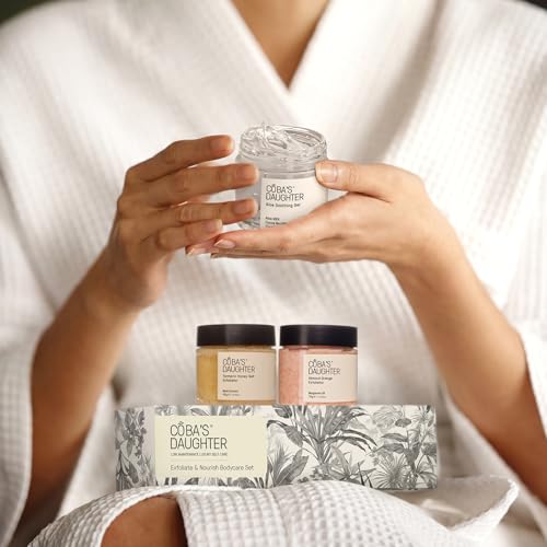 COBA'S DAUGHTER Luxury Mini Spa Gift Set for Women – 3-Piece Body Care | Birthday & Mother's Day gift for her | Honey Turmeric, Almond Orange & Aloe Vera | Travel-size Self Care - style: Mini Ritual Set