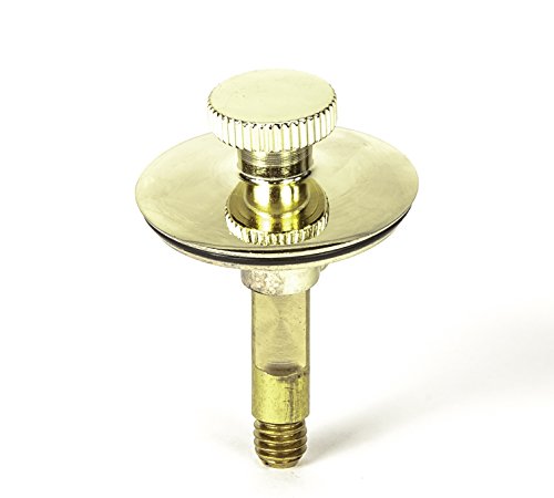 Universal Lift n Turn, (Twist Close) Bath Tub/Bathtub Drain Stopper Includes 3/8" and 5/16" Fittings - color: Polished Brass, size: No Hair Catcher