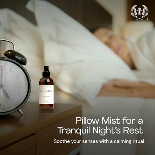 Muse Apothecary Pillow Ritual - Aromatic, Calming and Relaxing Pillow Mist, Linen and Fabric Spray - Infused with Natural Aromatherapy Essential Oils - 8 oz, Fleur du Lavender - size: 8 Fl Oz (Pack of 1)