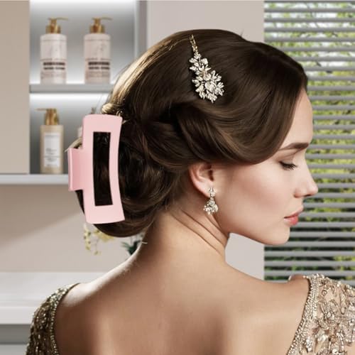 7 Pcs Spa Set, Facial Headband and Wristband Set, Skincare Accessories, College Style Girl Idea Gifts, Hair Accessories for Women and Girls (Pink) - color: Pink