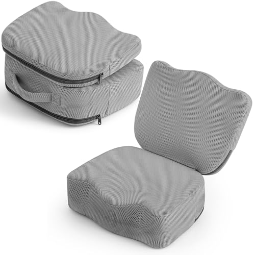 Yerliker 1 Pcs Foldable Hot Tub Booster Seat for Adults Adjustable 2 Heights up to 6.3", Weighted Booster Seat 3D Air Mesh Hot Tub Accessories Quick Dry Micro Dot Non Slip for Spa Bathtub Pool (Gray) - color: Grey