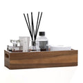 Natural Acacia Wood Bathroom Tray with Handles for Organizing Toiletries and Accessories - 16.5L x 6W inch - size: 16.5" x 6" x 3.8"